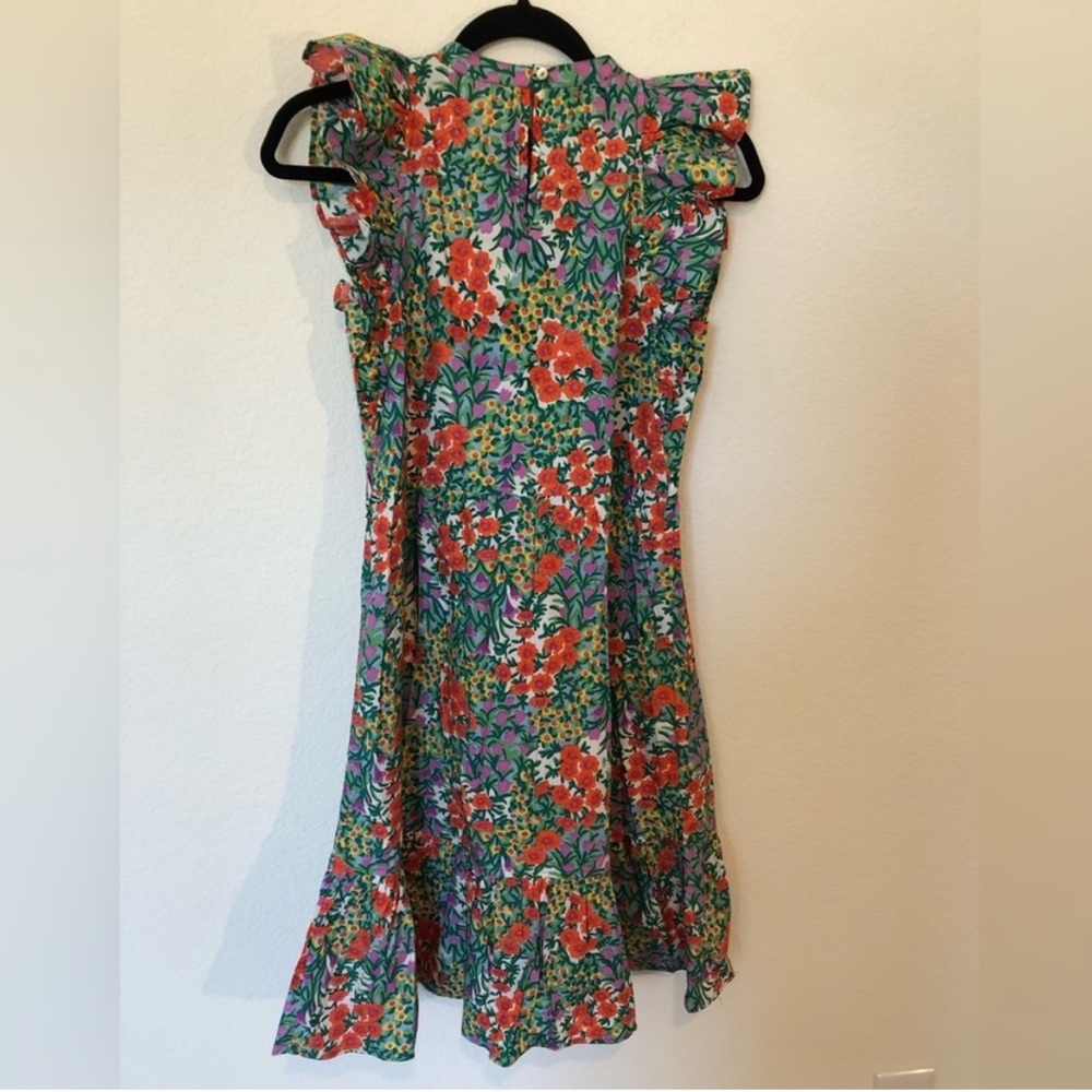 NWT Banjanan Poppy Cotton Floral Dress XS (Missing Belt)